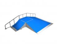 JSK1040-KR Skate ramp - Death Box & Rail 60 RA